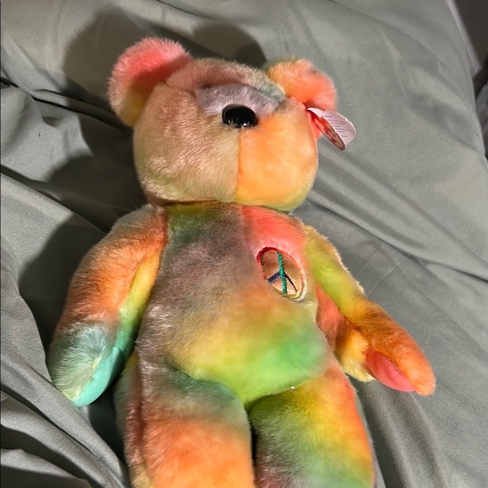 Ty Orange and Yellow Stuffed Animal Plush